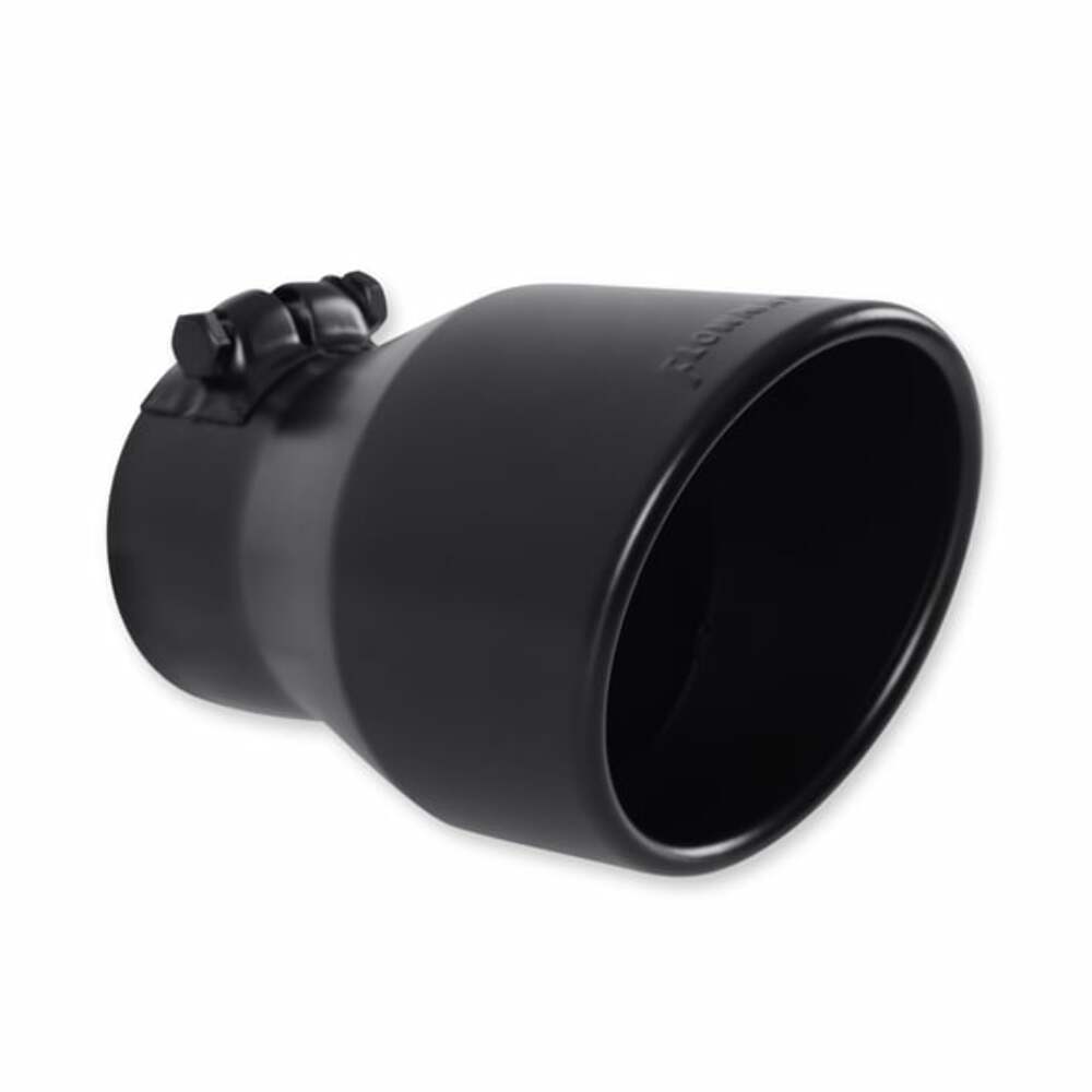 4.5 Black Angle Cut Fits 3 Tubing, 7 Long; Exhaust Tips; Flowmaster-15407B