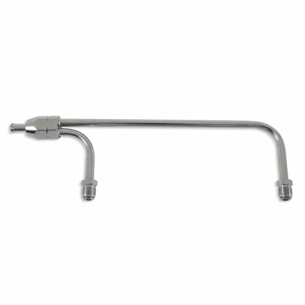 Mr. Gasket 1551 Mr. Gasket Fuel Line - 3/8 Inch Dual Inlet - Chrome