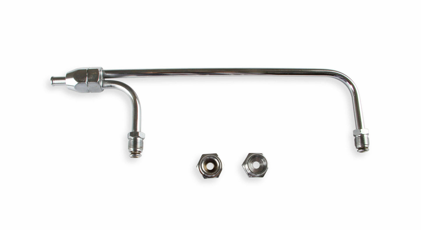 New Mr Gasket Fuel Inlet Kit 1552 Dual Feed 4-Barrel Holley Carburetor