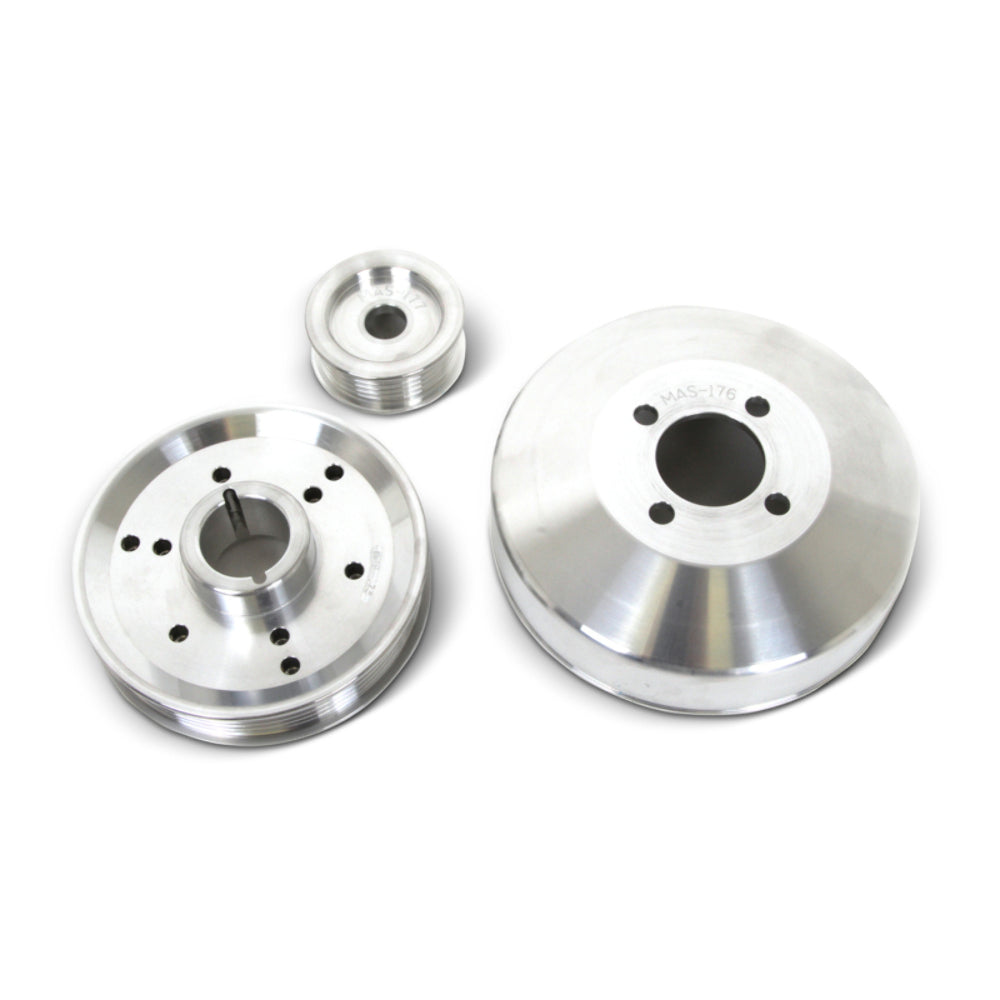 Fits 1996-01 Mustang GT/Cobra 3 Pc Performance Under Drive Pulley (Billet)-1555 - Car Part People