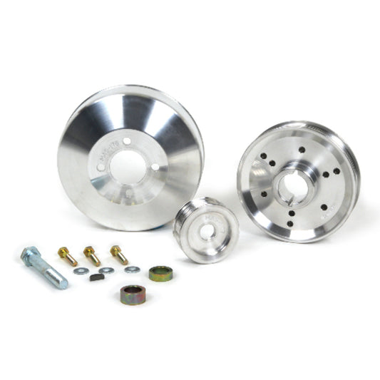 Fits 1996-01 Mustang GT/Cobra 3 Pc Performance Under Drive Pulley (Billet)-1555 - Car Part People