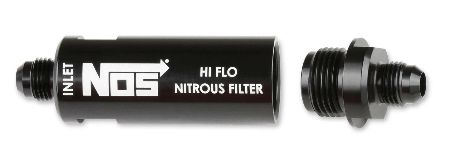 NOS In-Line Hi-Flow Nitrous Filter, 6AN - Black - 15556NOS