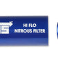 NOS In-Line Hi-Flow Nitrous Filter, 6AN - Blue - 15557NOS