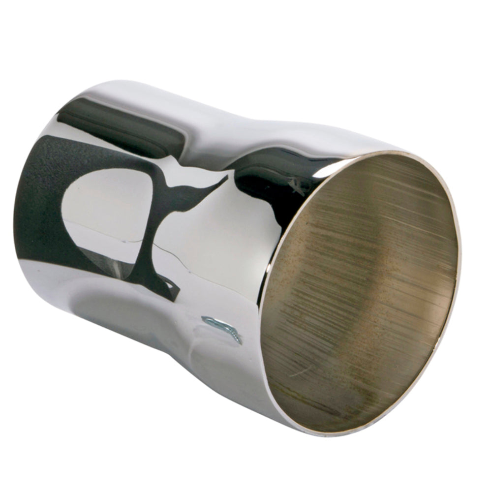 Fits 1986-1988 Mustang Cold Air Intake Adapter For Non Mass Air Cars-Chrome-1558 - Car Part People