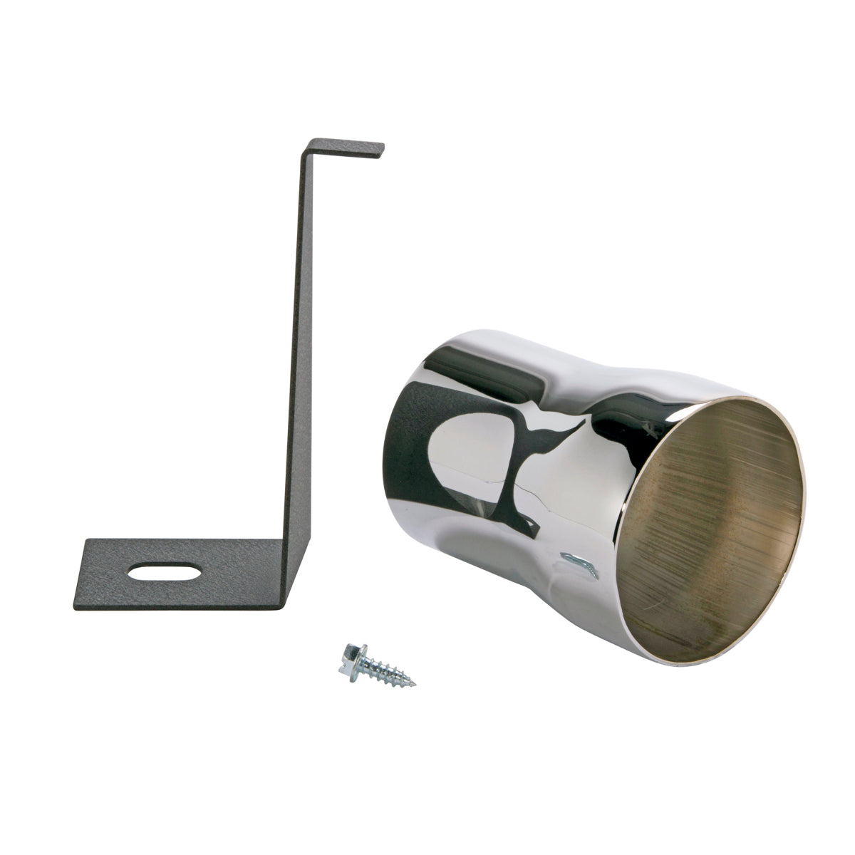 Fits 1986-1988 Mustang Cold Air Intake Adapter For Non Mass Air Cars-Chrome-1558 - Car Part People
