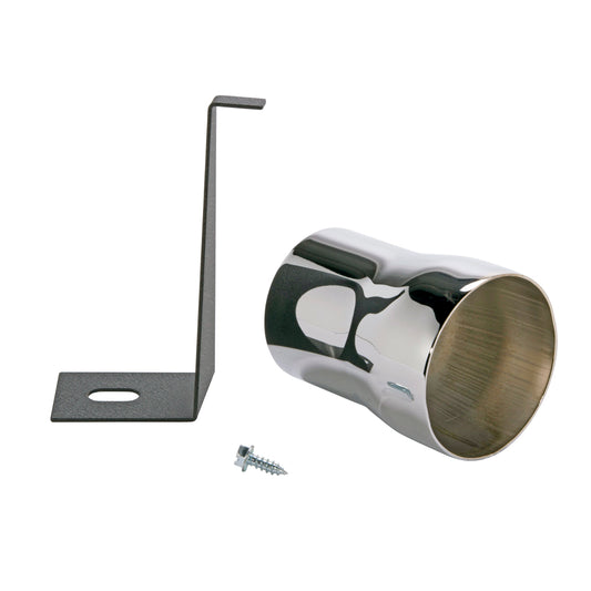Fits 1986-1988 Mustang Cold Air Intake Adapter For Non Mass Air Cars-Chrome-1558 - Car Part People
