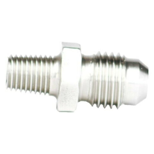 Aeromotive 15619 1/16' NPT to AN-04 Male Flare SS Vacuum-Boost Fitting - Fuel Line Fittings and Adapters Car Part People