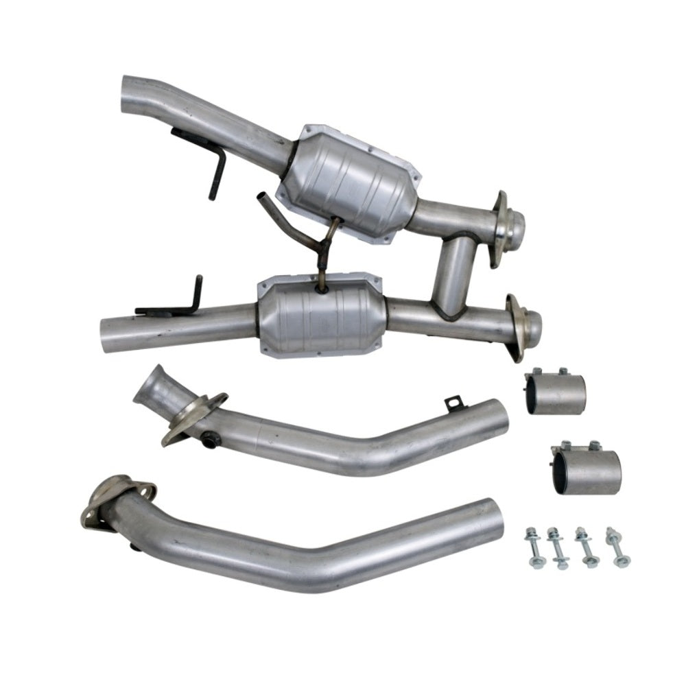 Fits 1994-1995 Mustang GT 2.5 Full H Pipe w/High Flow Catalytic Converters-1563 - Car Part People