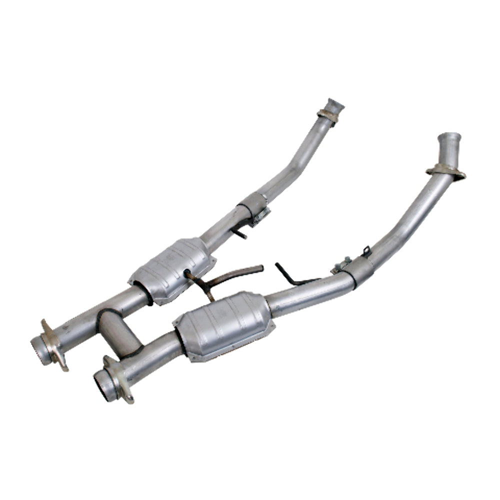 Fits 1994-1995 Mustang GT 2.5 Full H Pipe w/High Flow Catalytic Converters-1563 - Car Part People