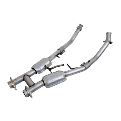 Fits 1994-1995 Mustang GT 2.5 Full H Pipe w/High Flow Catalytic Converters-1563 - Car Part People