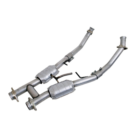 Fits 1994-1995 Mustang GT 2.5 Full H Pipe w/High Flow Catalytic Converters-1563 - Car Part People