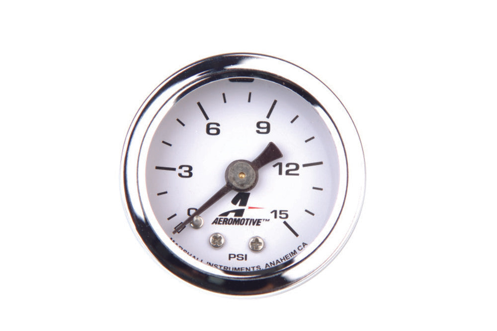 Aeromotive 15632 0-15 psi Fuel Pressure Gauge - Gauges, Clusters, and Clocks Car Part People