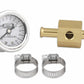 Mr. Gasket Fuel Block with 0-15 PSI Liquid Filled Fuel Pressure Gauge - 1564