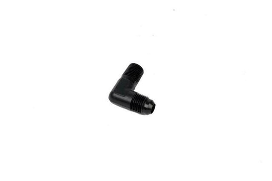 Aeromotive 15666 1/4-MNPT to AN-06 Elbow Fitting, 90 Degrees, Black - Fuel Line Fittings and Adapters Car Part People