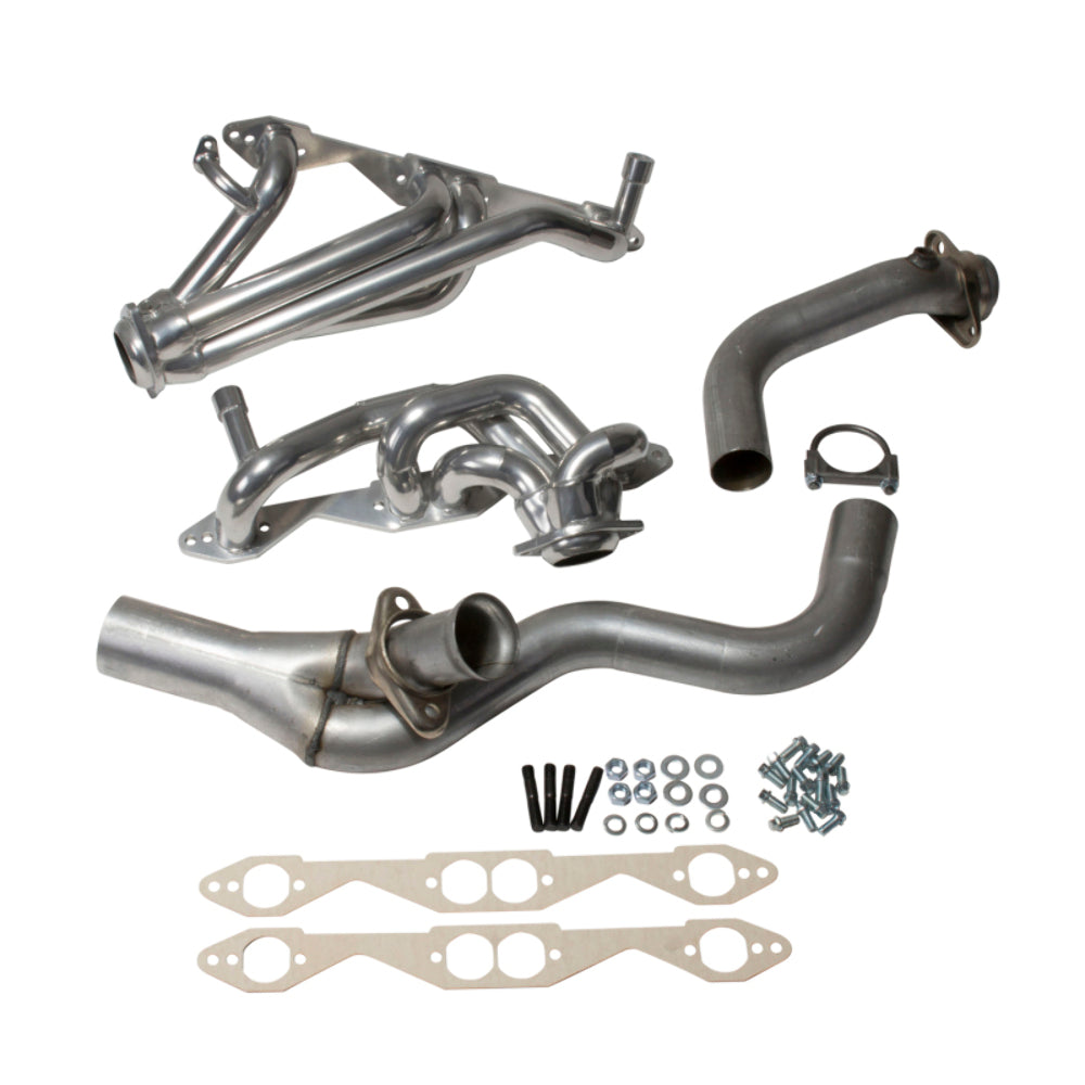 Fits 1994-1995 GM Lt-1 Single Cat 1-5/8 Shorty Headers-Silver Ceramic-15670 - Car Part People