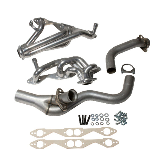 Fits 1994-1995 GM Lt-1 Single Cat 1-5/8 Shorty Headers-Silver Ceramic-15670 - Car Part People