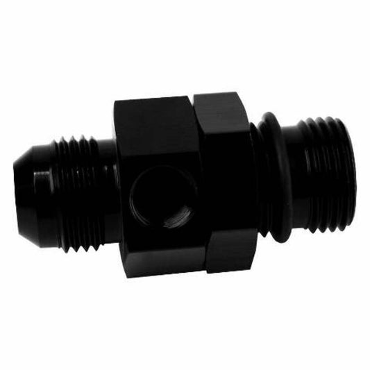 Aeromotive 15695 ORB-08 to AN-08 In-line Gauge Adapter - Fuel Line Fittings and Adapters Car Part People