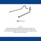 1955-1957 Chevrolet Bel Air Prebent Tailpipes Flowmaster 15816