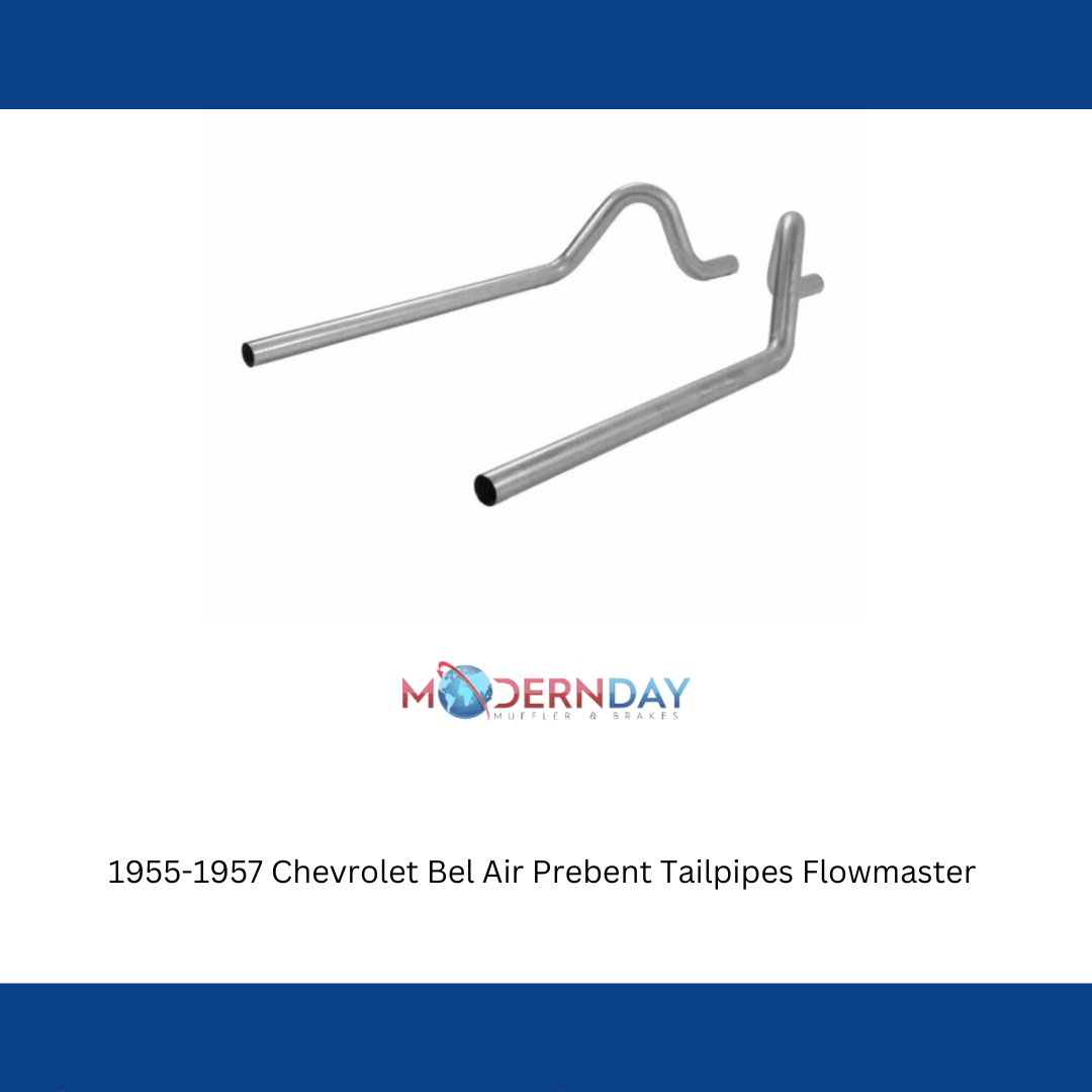 1955-1957 Chevrolet Bel Air Prebent Tailpipes Flowmaster 15816