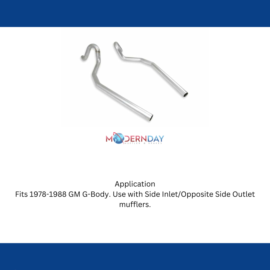 Holley 15817 - Prebent Tailpipes Fits 1978-1987 Chevrolet El Camino