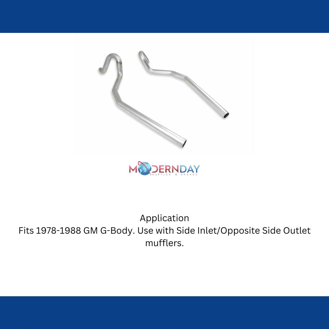 Holley 15817 - Prebent Tailpipes Fits 1978-1987 Chevrolet El Camino