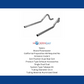 Flowmaster 15823 - Pre-Bent Tailpipes - 1962-1974 MOPAR B-Body 3.0 Inch Mandrel Bent Aluminized Steel Tailpipes