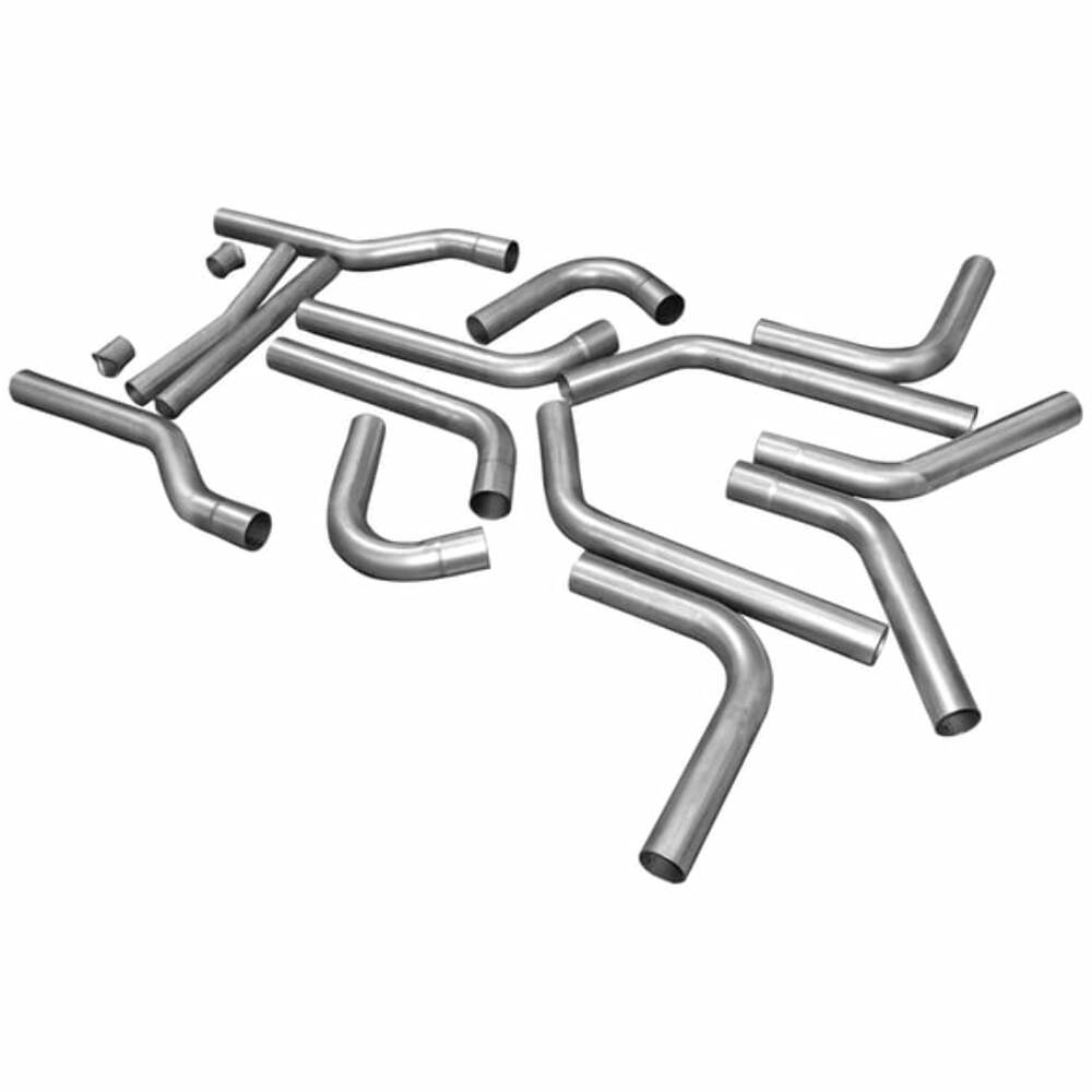 Flowmaster 15937 U-Fit Dual Exhaust Kit - 3.00 in. - Universal 16-piece pipes