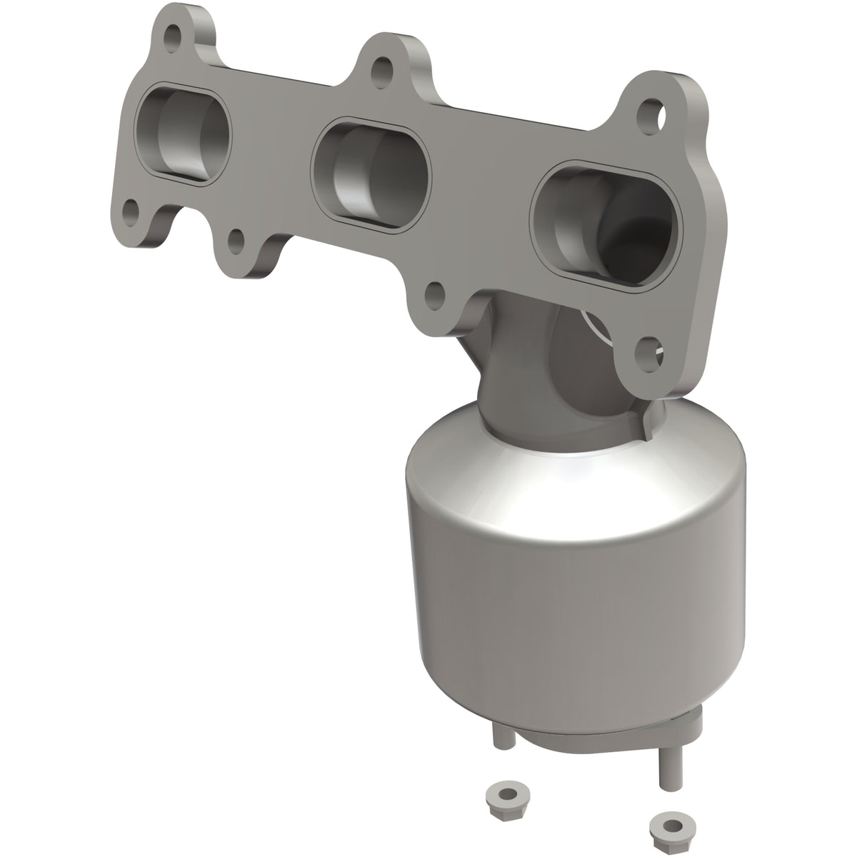 Catalytic Converter with Integrated Exhaust Manifold for HM Grade Federal / EPA Compliant Direct-Fit Manifold Catalytic