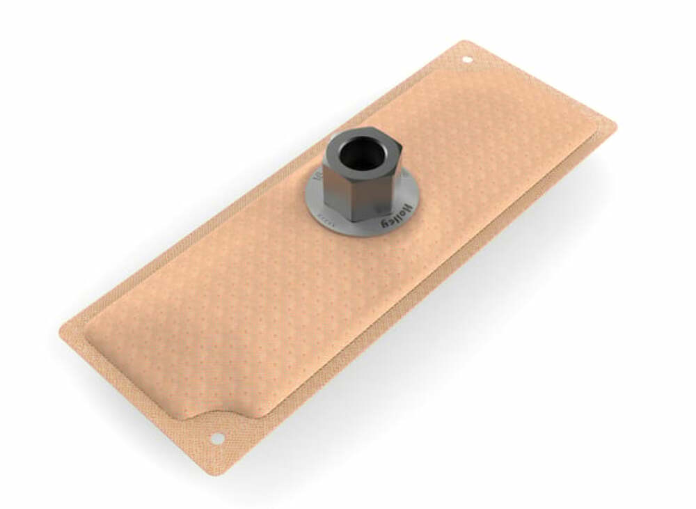 Center outlet pick-up with -3/8" NPT fitting designed for universal use. 16-108