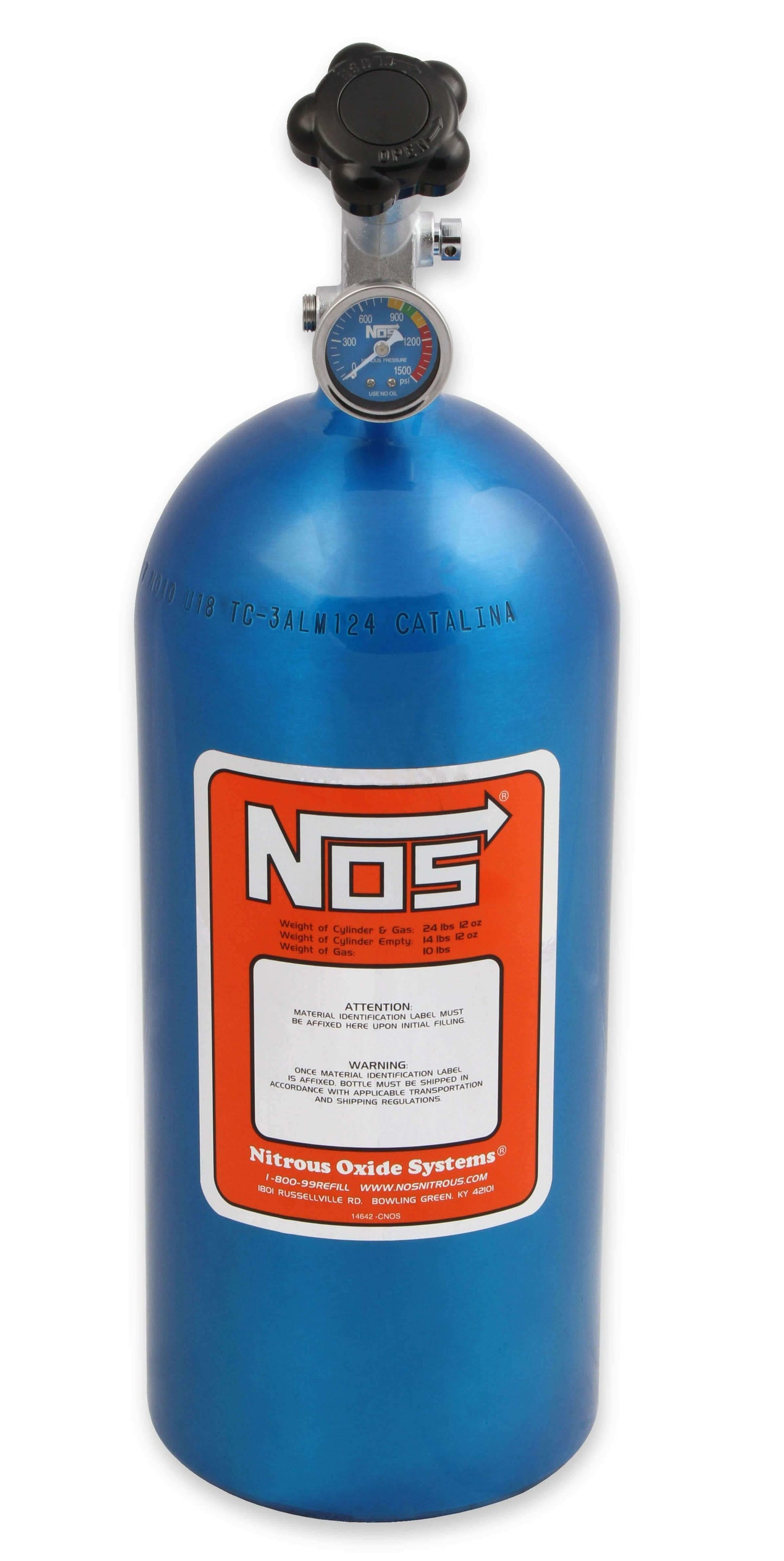 NOS Ntimidator Illuminated LED Purge Kit with 10 lb Bottle - 16029NOS