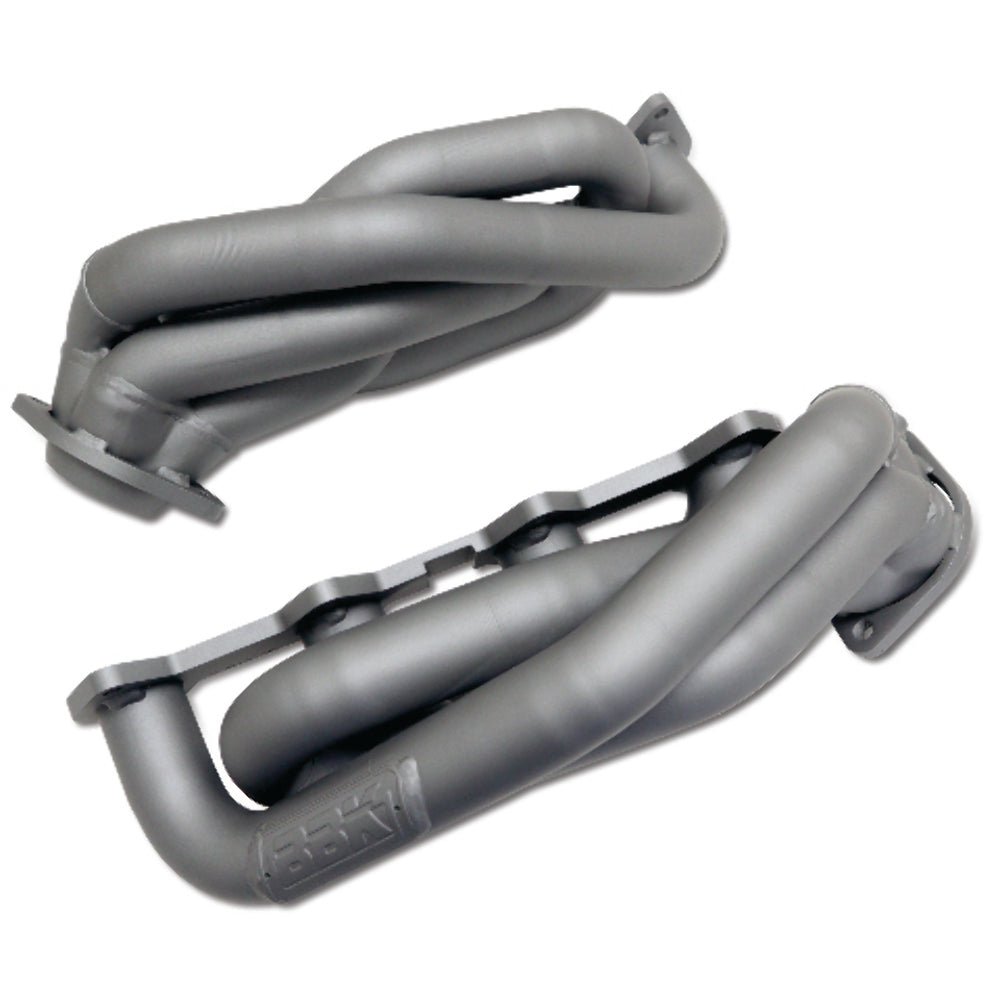 Fits 2005-2010 Mustang GT 1-5/8 Shorty Tuned Length Headers-Titanium-1612 - Car Part People