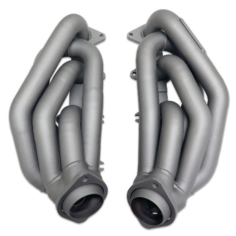 Fits 2005-2010 Mustang GT 1-5/8 Shorty Tuned Length Headers-Titanium-1612