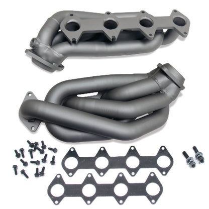 Fits 2005-2010 Mustang GT 1-5/8 Shorty Tuned Length Headers-Titanium-1612 - Car Part People