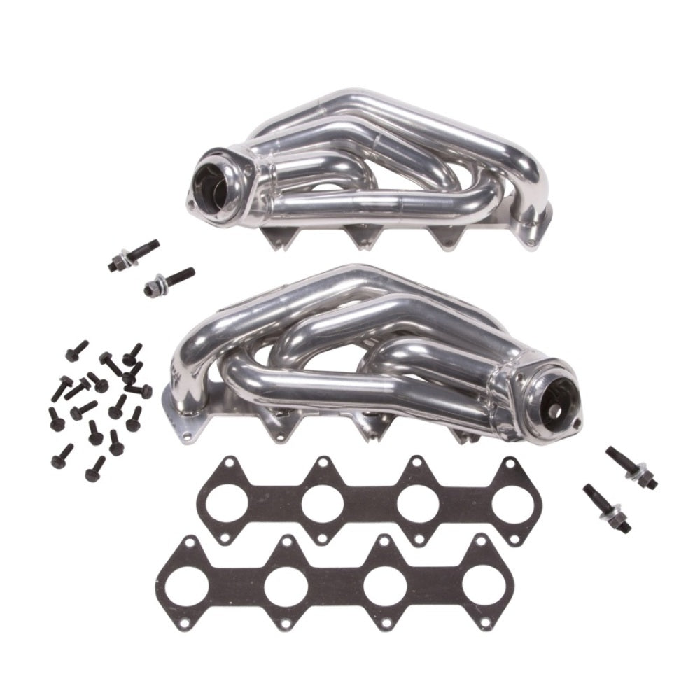 Fits 2005-2010 Mustang GT 1-5/8 Shorty Tuned Length Headers-Silver-16120 - Car Part People