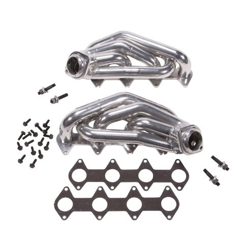 Fits 2005-2010 Mustang GT 1-5/8 Shorty Tuned Length Headers-Silver-16120