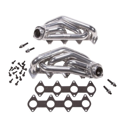 Fits 2005-2010 Mustang GT 1-5/8 Shorty Tuned Length Headers-Silver-16120