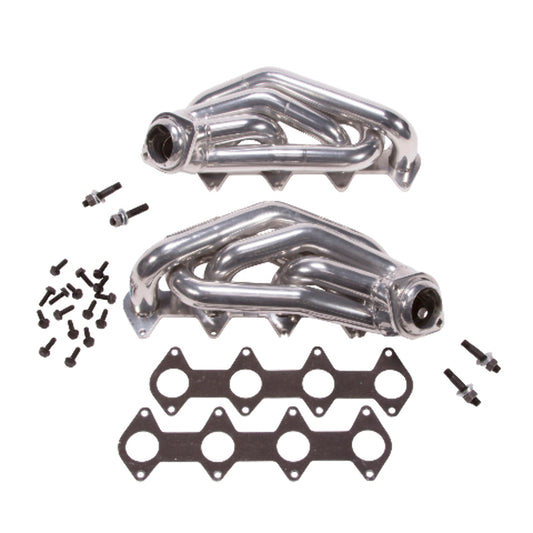 Fits 2005-2010 Mustang GT 1-5/8 Shorty Tuned Length Headers-Silver-16120 - Car Part People