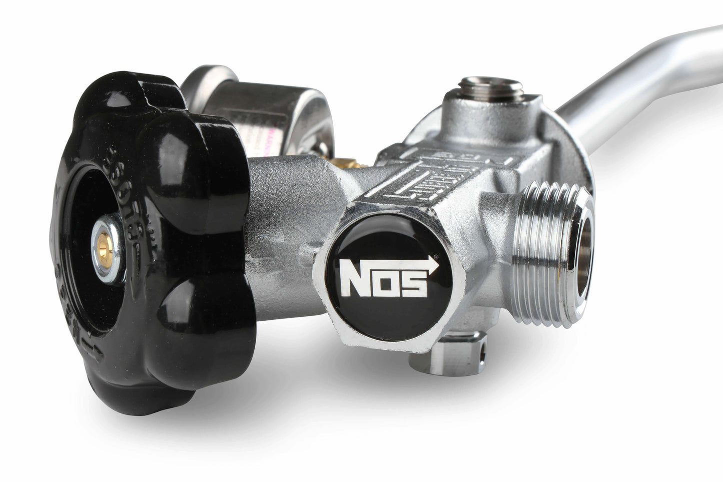 NOS 10 lb. BottleSuper Hi-Flow ValveAssembly w/SiphonTube &BlackGauge 16137ABNOS