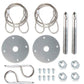 Mr. Gasket Hood Or Deck Pin Kit - Competition With Lanyards - 1616