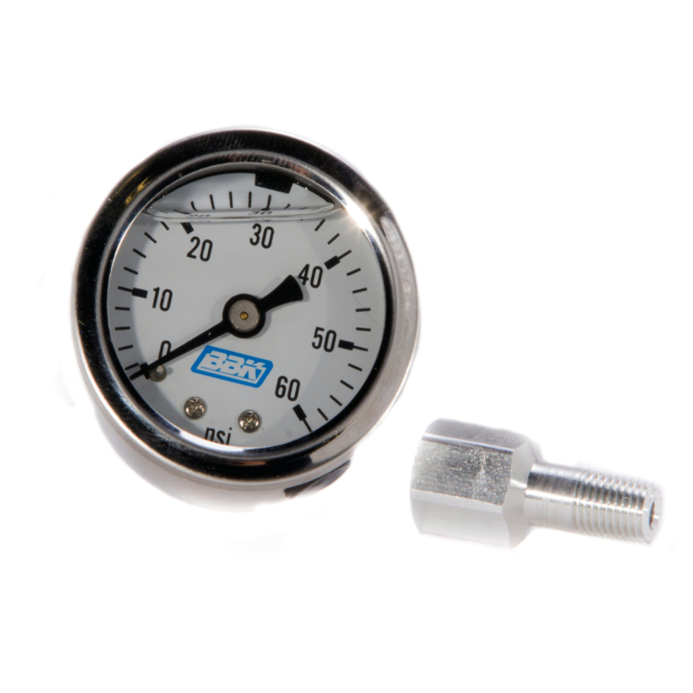 Fits 1986-1993 Mustang 5.0 Fuel Efi Pressure Gauge And Adapter 0-60 Psi-1617 - Car Part People