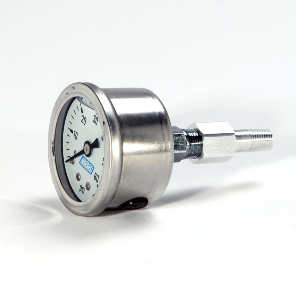 Fits 1986-1993 Mustang 5.0 Fuel Efi Pressure Gauge And Adapter 0-60 Psi-1617 - Car Part People