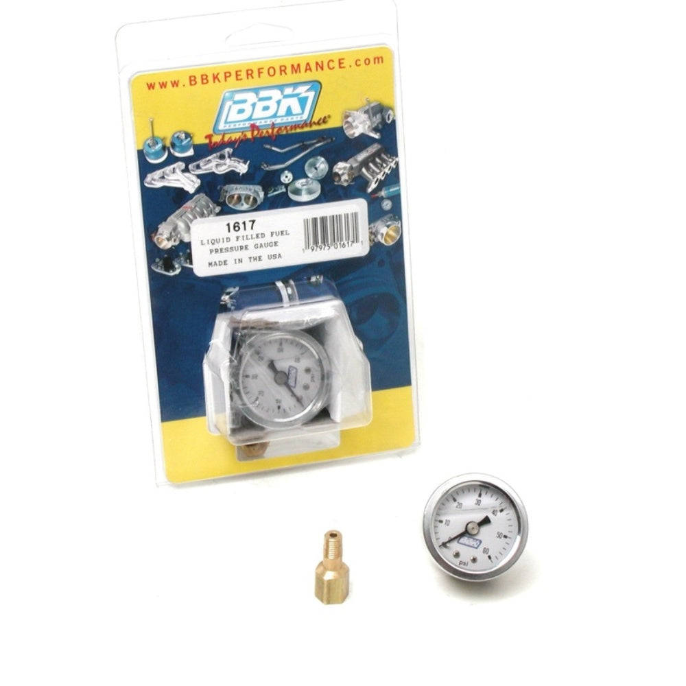 Fits 1986-1993 Mustang 5.0 Fuel Efi Pressure Gauge And Adapter 0-60 Psi-1617 - Car Part People