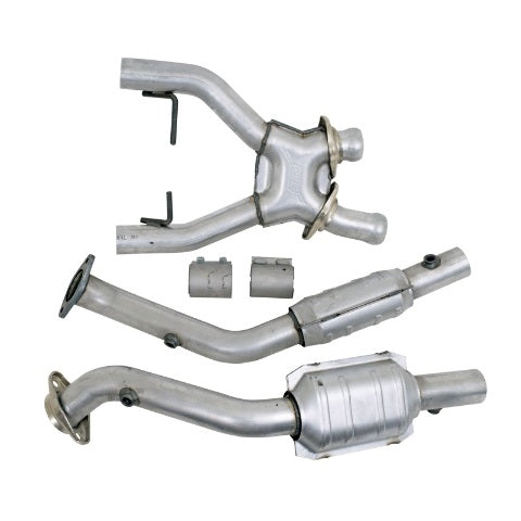 Fits 1996-1998 Mustang Cobra 4.6L 4V 2.5 Full X Pipe w/High Flow Catalytic-1618