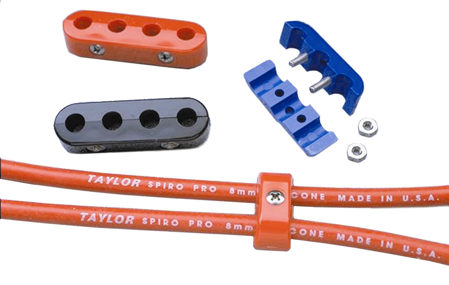 Spark Plug Wire Holder 10.4mm 6 Red 42729