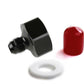NOS Black T7075 aluminum 6AN-660 Bottle Nut Adapter - 16226NOS