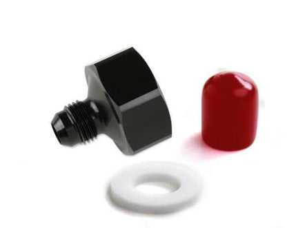 NOS Black T7075 aluminum 6AN-660 Bottle Nut Adapter - 16226NOS