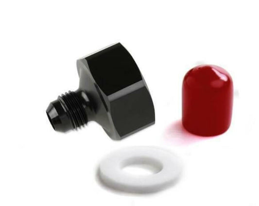 NOS Black T7075 aluminum 6AN-660 Bottle Nut Adapter - 16226NOS