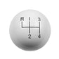 Hurst Shift Knob - White 4 Speed 3/8-16 Threads - 1630003