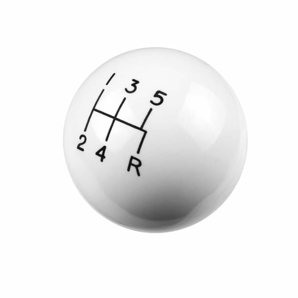 Hurst Shift Knob - White 5-speed 3/8-16 Threads - 1630008