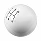 Hurst Shift Knob - White 5 Speed M12x1.75 Threads - 1630014